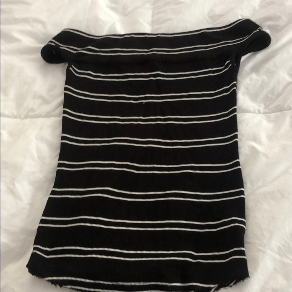 Off the shoulder XS free people striped top